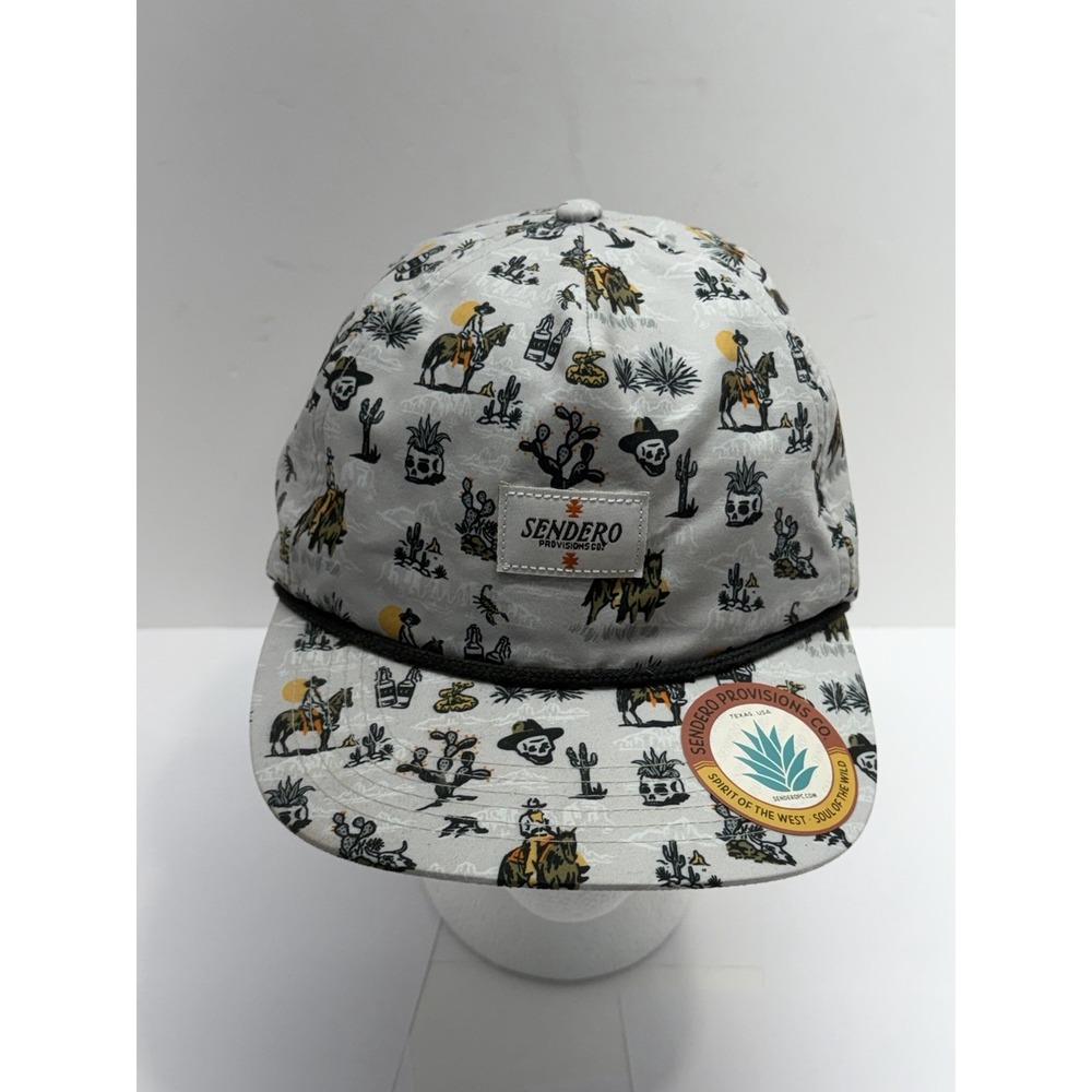 Sendero Provisions Co. Skeleton Cactus Horse Adjustable Snapback Hat One Size